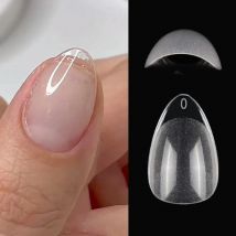 120 Stück XXS Super Short Almond Full Cover Sculpted Soft Gel Nail Tips Press on Capsule Americaine Gel X Künstliche künstliche Nägel