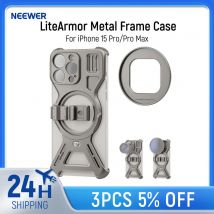 Neewer lite armor Metall gehäuse für iPhone 15 Pro/Pro Max Video Rig Telefon Stabilisator mit 67mm Filter adapter für Magsafe Ladegerät