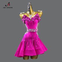 Latin Kleid Wettbewerb Linie Anzug Tanz Fransen Rock Für Prom Frau Kleidung Samba Kostüm Bühne Mädchen Sexy Dancewear Angepasst