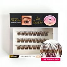 Drücken Sie auf Wimpern cluster selbst klebende Wimpern vor geklebte Cluster-Wimpern selbst klebende Wimpern cluster vor gebundene DIY-Wimpern wieder verwendbar