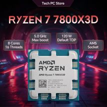 NUOVO AMD Ryzen 7 7800X3D 120W 5NM L3 = 96M 4.2GHz 8-Core 16-Thread R7 7800X3D Processore da gioco DDR5 Socket AM5 Ma Nessuna ventola