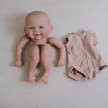 19 Inch Vivienne Lifelike Reborn Doll Kit NPK Already Painted Finished DIY Parts with Cloth Body for Collectors