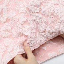 160x50/200cm Relief Lily Jacquard Stoff für Vintage-Kleider, Prinzessinnenkleid, Kinderkleidung, handgefertigter DIY-Stoff TJ10253