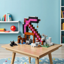 MOC My Mini World Kopalnia z Łopatą - Zabawka Konstrukcyjna dla Chłopców i Dziewcząt w Wieku od 8 Lat, 530 Elementów