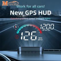 Neue M22 Auto GPS Head Up Display Geschwindigkeit RPM KMH MPH HUD GPS Tacho Projektor Bildschirm Dashboard mit Kilometerzähler Übergeschwindigkeit Alarm