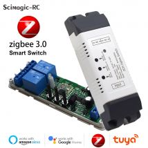 Tuya Zigbee Smart Switch telecomando 1ch 2ch 4ch Zigbee modulo relè 12V 24V 220V contatto a secco per luce motore garage Alexa