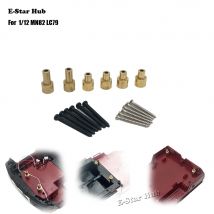 Car Shell Raise the Column for MN82 LC79 Modified Big Wheel Special Upgrade Parts, Brass Material, MN Model 1/12 Climbing RC Car