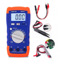 Tester per condensatori Tester multimetro digitale Misuratore di capacità per condensatori professionale Controlla condensatori Condensatore digitale A6013L