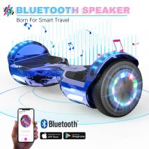 Hoverboard con Asiento EVERCROSS TECH XP9 - 6,5", Bluetooth, Luces LED, Batería 4Ah, Velocidad Máx. 15 km/h, Hoverkart para Niños y Jóvenes