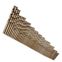 74 Pz 1-8mm M35 HSS-CO Punta elicoidale al cobalto Acciaio ad alta velocità Punta da trapano per metallo Taglierina per acciaio inossidabile