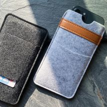 Per custodia iPhone 16Pro Max, per iPhone 16 Pro Cover ultrasottile in feltro di lana fatta a mano per iPhone 16 16 plus