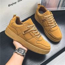 2024 Neue Herren-Freizeitsportschuhe, bequem in allen Jahreszeiten, atmungsaktive, vielseitige Sneakers, Khaki, flache Air Force-Schuhe für Herren