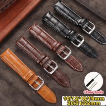 Leder Armband Männer Frauen Ersetzen Armband Vintage Rindsleder Armband Zubehör Universal Handgelenk Mit Werkzeuge 10/12/18/19/20/21/22mm