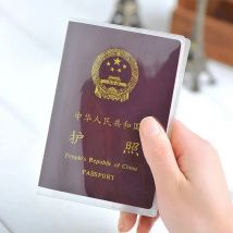 1 pz viaggio protezione dello sporco passaporto copertura portafoglio borsa PVC trasparente donne ID Business carta di credito porta passaporto borsa