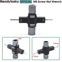 M5 Schraube Mutter Schlüssel mit Integrierte Einweg 1,5mm/2,0mm Lager Werkzeug Schraubendreher Release Propeller Motor für RC FPV Racing Drone