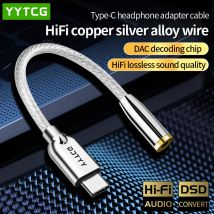 USB Typ C auf 3,5 mm Klinke Kopfhörer Adapter USB C 3,5 mm AUX Kopfhörer Konverter DAC Chip für Xiaomi Mi10 HUAWEI P30 Samsung Galaxy