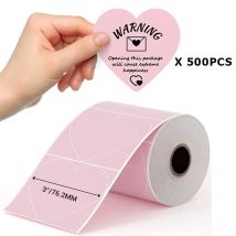 FÜR 241BT 246S D520 MUNBYN NELKO 2"x2" 3''x3'' Pink Heart LABEL Danke Aufkleber für Logo Barcode kompatibel mit Zebra Rollo