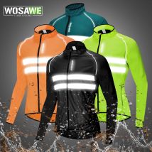 WOSAWE Men kolarska wiatrówka rower MTB długie płaszcz z rękawami wodoodporna odzież na koszulka