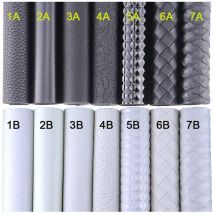 20/50x120cm Roll Pure Black White Smooth Litchi Textured Faux Synthetic Embossed Snake Pattern Leather Fabric For Sewing K001