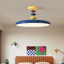 Memphis Bedroom Ceiling Lights Colorful Cream Style Children's Room Light LED Modern Warm Boy Girl Bedroom Decor Ceiling Lamps