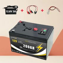 Akumulator litowy 12V 18650 200Ah LiFePO4 4000+ cykli głębokich z wbudowanym BMS, do UPS 🪝   Echosonda do kajaka, panel słoneczny, silniki elektryczne ⚓️