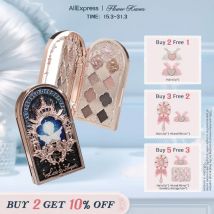 Flower Knows Little Angel Collection Palette di ombretti a nove colori Delicate matte luccicanti