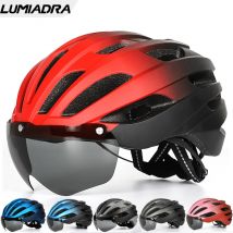 Lumiadra Atmungsaktive Fahrradhelme, abnehmbarer magnetischer Schutzbrillen-Fahrradhelm, ultraleichter, integral geformter Rennrad-MTB-Fahrradhelm