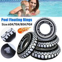 Autoreifen Schwimmschwimmschlauch PVC Pool Schwimmringe Auslaufsichere aufblasbare Schwimmringe Floaties Verdickte Poolringe zum Schwimmen
