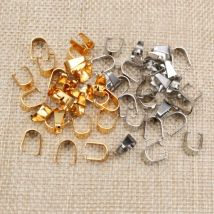 100pcs Edelstahl Anhänger Prise Bail Verschlüsse Halskette Haken Clips Connector Für Schmuck, Die Entdeckungen Zubehör DIY