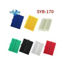 1/2pcs SYB-170 Mini Solderless Prototype Experiment Test Small Breadboard Kit 170 Tie-Points Plus Adhesive Back , 7 Colors