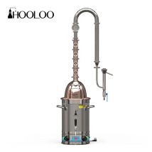 HOOLOO RST30 Destylator Domowy Elektryczny Alkoholowy 110/220V Miedziana Kolumna Rakietowa z Pokrywą do Samodzielnego Wyrobu Brandy Whiskey Rum i Innych Napojów Duszonych