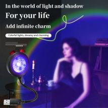 5V USB Sonnenuntergang Projektion Nachtlicht Bunte Umgebungs Lampe Für Schlafzimmer Wohnzimmer Wand Fotografie Selfie Dekor Beleuchtung