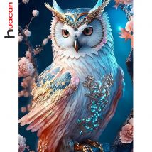Huacan Diy Diamant Malerei Eule Bild Von Strass Handgemachte Hobby Voller Diamanten Mosaik Tier Wohnkultur