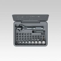 VMAN Kit de destornilladores de trinquete multifunción 40 en 1 con puntas magnéticas – Mini juego de herramientas de reparación para PC, iPhone y uso doméstico