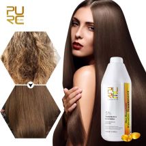 PURC queratina brasileña tratamiento del cabello formalina alisado suavizante nutritivo cuidado del cabello PURE 1000ml