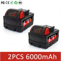 Batteria originale per elettroutensili Milwaukee M18, caricabatterie, BR, XC, 18 V, 12000 mAh M18B5, 48-11-1860, batteria 21700 integrata