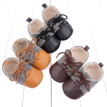 0–1 Jahre alte Babyschuhe im britischen Stil, weiche Sohle, lässige Laufschuhe, Babyschuhe, Frühlings- und Herbststil
