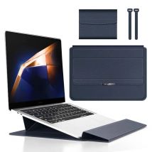 Für Samsung Galaxy Book 4 5 Pro 360-Hülle, Laptoptasche, faltbarer Halter, Ständer, Handgelenkauflage, Ladegerät, Mausbeutel, Kabel, Gürteletui