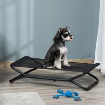 PawHut Cama Elevada para Perros Plegable con Malla Transpirable