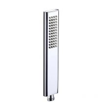 Quality brass hand hold shower head square rounded rectangle design polishing bright chromed water saving sprayer