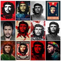Che Guevara 5D DIY Diamond Painting Cuban Revolutionary Leader Mosaic Picture Cross Stitch Embroidery Wall Mural Home Decoration