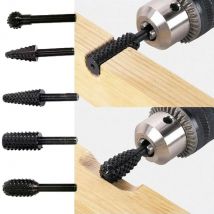 Juego de brocas de 1/4 pulgadas, 5 uds., herramientas de corte para carpintería, cuchillo, herramienta de tallado de madera, herramientas de corte de madera para carpintería, juego de brocas de