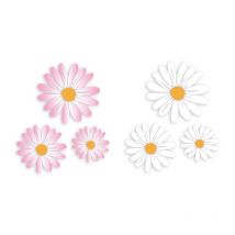 3pc beautiful daisy modelling car sticker modification personality waterproof sticker motorbike car decoration accessories