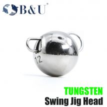 B&U Tungsten 2g 3g 4g 5g 6g 7g 12g 14g Swing Jig Head Deep Water Weight Soft Lure Baits For Fishing Tackle fishing accessories