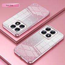 Gradient Color Glitter Soft Silicone Case For Xiaomi 14T Pro 15T 13T 12T 15Ultra Electroplated Frame Shockproof Protective Cover