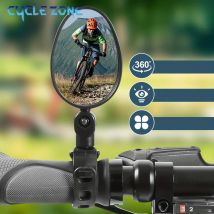 Specchietto retrovisore per bicicletta Ruota 360 Specchietto retrovisore per bici regolabile Manubrio per ciclismo su strada grandangolare Accessori MTB universali
