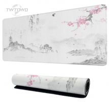 Mouse Pad Gamer Ink Painting Cherry Blossom XL Mousepad XXL MousePads Carpet Office Natural Rubber Computer Desktop Mouse Pad