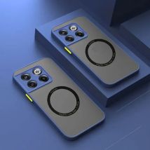 Per Magsafe Custodia trasparente in silicone di lusso per Oneplus one Plus 12 13R 11 10T 9 RT 8 7 10 Pro Cover di ricarica wireless magnetica