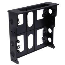 Black 3.5" to 5.25" drive bay computer pc case adapter mounting bracket