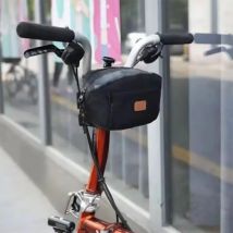 Kompatibel mit Brompton, kleines Tuch, zusammenklappbares Fahrradzubehör, Dreieckstasche, Rindsleder, Werkzeugset, Schweinenase, Aufbewahrungstasche, Vordertasche
